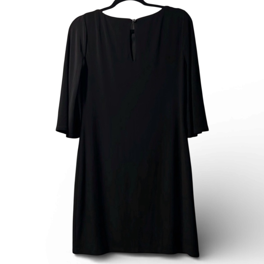 White House Black Market Embellished Black Shift Dress Sequins Sz S EUC Classic - Picture 3 of 9